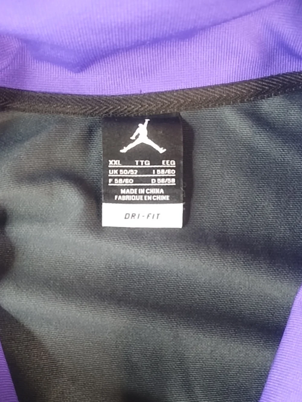 Jordan Jump man Men’s Black & Purple Full-Zip Track Jacket